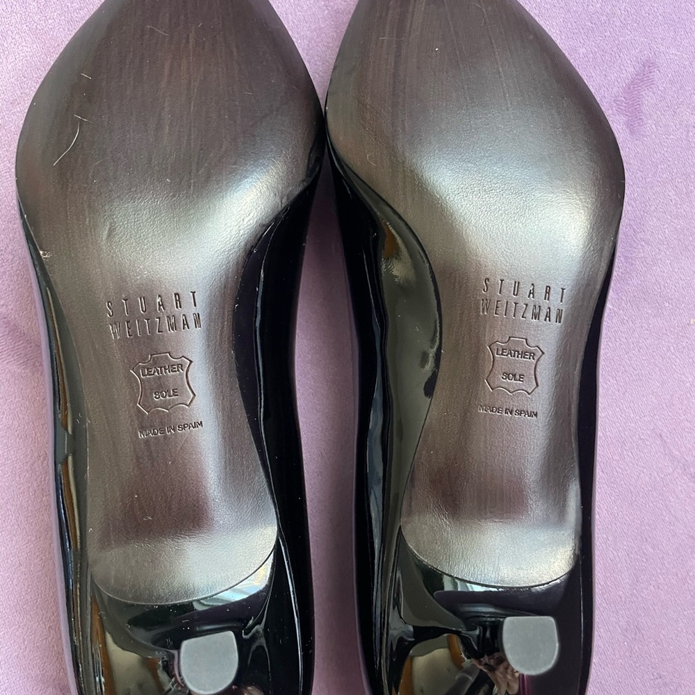 Stuart Weitzman Black  Heel Pumps - Picture 2 of 6